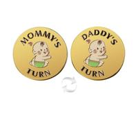 Pièce de monnaie amusante pour la prise de décision, cadeau de naissance pour parent, maman, papa, grossesse, femme, première fois, maman, papa, fête de la Saint-Patrick, cadeaux d'anniversaire double