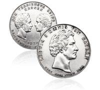 Pièce de Monnaie Ancienne Allemande, pièces de Collection, Pièces de Monnaies en Argent de Aigle impérial Allemand, Monnaie européenne Antique, Cadeau Historique Vintage (1826 Bayern Ludwig I)