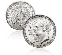 Pièce de monnaie ancienne allemande, pièces de collection, Pièces de monnaies en argent de Aigle impérial allemand, monnaie européenne antique, cadeau historique vintage (1903 Saxe-Weimar-Eisenach 5M)