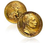 Pièce de Monnaie Ancienne Allemande, pièces de Collection, Pièces de Monnaies en Argent de Aigle impérial Allemand, Monnaie européenne Antique, Cadeau Historique Vintage (1913 Wilhelm II-Gold)