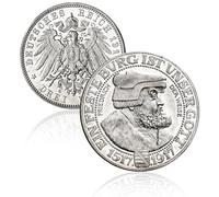 Pièce de Monnaie Ancienne Allemande, pièces de Collection, Pièces de Monnaies en Argent de Aigle impérial Allemand, Monnaie européenne Antique, Cadeau Historique Vintage (1917 Friedrich der Weise)