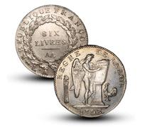 Pièce de Monnaie Ancienne française, Collection de pièces en Argent européennes, pièce Ancienne pour collectionneurs, Monnaie Antique, Cadeau Historique (France-1793)