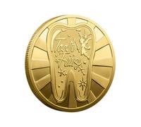 Pièce de monnaie collectible de fées - Double face - Récompense des dents perdues - Pièce pour - Ne circule pas - Changement de souvenir pour la collection