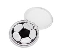 Pièce de monnaie d ' arbitre à rabat côté football, pièce de monnaie à rabat en alliage d ' aluminium, lancer de football double face, équipement d ' arbitre de football, métal, facile à transporter