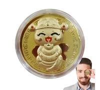 Pièce de monnaie de l'année du serpent 2025, pièce de monnaie du nouvel an chinois - Pièce commémorative,Pièce de collection de la fête du printemps chinois 2025, pièce de monnaie Souveni