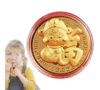 Pièce de monnaie de l'année du serpent 2025, pièce de monnaie du nouvel an chinois,Pièce de fortune du Nouvel An lunaire | Pièce Souvenir commémorative serpent des collections du nouvel an lunaire chi