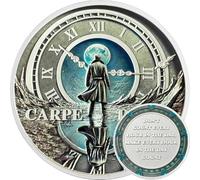 Pièce de monnaie de motivation Carpe Diem du voyageur temporel