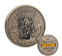 Pièce de monnaie du défi des vétérans militaires du Vietnam - All Gave Some, Some Gave All Coin