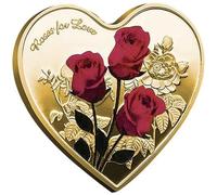 Pièce de Monnaie en métal en Forme de cœur pièce commémorative à Collectionner pièce commémorative Romantique pour Anniversaire Cadeau de la Saint-Valentin