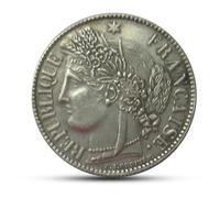 Piece de Monnaie Francaise, pièces de Monnaie Ancienne France, pièce Ancienne en Argent européenne, Monnaies Antiques Napoléon Empire français, pièces de Collection - Marianna 1849