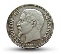 Piece de Monnaie Francaise, pièces de Monnaie Ancienne France, pièce Ancienne en Argent européenne, Monnaies Antiques Napoléon Empire français, pièces de Collection - Napoleon III 1859