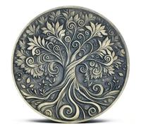 Pièce de monnaie inspirante Arbre de vie Challenge - Citation motivante et design artistique