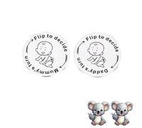 Pièce de monnaie pour la première fois enceinte et future maman et papa couple drôle fête prénatale papa Noël attente grossesse nouveau-né après la naissance idée cadeau cool garçon maman femme maman