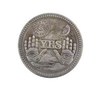 Pièce de monnaie « Yes No Challenge » - Souvenir de collection de pièces de monnaie | Collection de pièces de décision amusante | Pièce de défi de lettre fantaisie | Pièce porte-bonheur divination