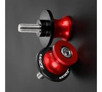 Pièce de Moto Accessoires De Moto CNC Bras Oscillant Bobines Curseur Vis Support Arrière pour Y-AMAHA XJ650 1980-1985(Rosso)