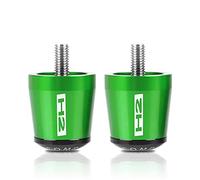 Pièce de Moto Accessoires Moto Aluminium 7/8 "22mm Guidon Poignées De Poignée Bouchon D'extrémité pour Kawasaki ZH2 Z H2 2019 2020 2021(Green)