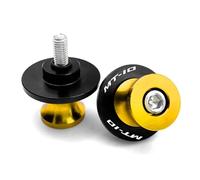Pièce de Moto Bobines De Béquille Latérale 6 Mm Bras Oscillant Moto pour Y-AMAHA MT10 MT-10 2016-2021 2020 2019 2018 SP 2022 2023(Yellow)