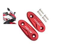 Pièce de moto Cache De Rétroviseur Pour Moto Fixation Latéral En Aluminium Pour Y-AMAHA YZF-R25 2019 2020 2021 2022 2023(Rosso)