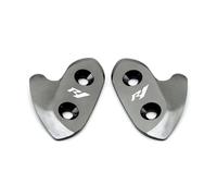 Pièce de moto Cache-rétroviseur Avec Plaque D'obturation Et Capuchon De Code Châssis Pour Moto Pour Y-AMAHA YZF R1 R1M 2015 2016 2017 2018 2019(Grey)