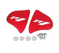 Pièce de moto Cache-trou De Rétroviseur Pour Moto Cache-support Latéral En Aluminium Pour Y-AMAHA R1 R1M 2020 2021 2022 2023 2024 2025(Red R1)