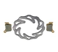 Pièce de moto Disques De Frein Avant Et Arrière Pour Moto, Rotors, Plaquettes, 220MM, 260MM, Pour SX250 2T SX-F250 4T 2009 2010 2011 2012 2013 2014 2015 2016(Rear brake)