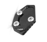 Pièce de Moto Extension De Béquille Latérale en Aluminium CNC, Plaque Support pour Agrandir Le Moto pour Y-AMAHA YZF-R25 2015 2016(Nero)