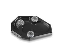 Pièce de Moto Extension De Béquille Latérale Moto, Plaque Support pour Y-AMAHA FZ6 S2 ABS 2004 2005 2006 2007 2008 2009(Nero)