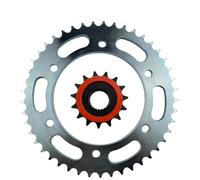 Pièce de Moto Kit De Pignon Avant Et Arrière Moto 15T 45T, Adapté À La Chaîne D'entraînement 428, pour Y-AMAHA XT250 X/Y/Z/A/B/D/E/F/G/H/J/K/L1/M 2008-2021 2020 2019 2017 2016(Sprocket Kit)