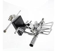 Pièce de moto Moto Repose-pieds Réglable En Aluminium Pédale Repose-Pied Ensemble Arrière Pour Benelli Bj600gs Bn600 Bj 600gs BJ600 TNT600 BJ600GS BN600 2010 2012 2011(Silver)