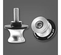 Pièce de Moto pour Y-AMAHA XT600 X/R/Z E 2005 2006 2007 2008 2009 2010 2011 2012 2013 2014 2015 Moto Bras Oscillant Bobines Curseur Stand Vis(Silver)