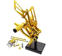 Pièce de moto Repose-pieds De Moto Commandes Reculées Pour H-onda CBR600 F4 2001-2004 2002 2003 CBR600RR 2003-2006 Ensembles Arrière En Aluminium CNC Réglables(Gold)