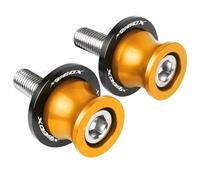 Pièce de Moto Support De Béquille Arrière Bras Oscillant Moto pour Y-AMAHA XT660 XT660R XT660X XT 660 X R 2004-2021 6MM(Yellow)