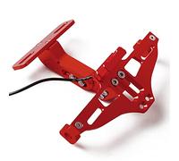 Pièce de Moto Support De Plaque D'immatriculation Moto pour Y-AMAHA XJ6 XJR 1300 pour Fazer Fz6 Xsr 900 Mt09 MT 07 R3 R1 Xmax 300 125 Fz1 Msx125(Rosso)