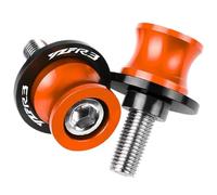 Pièce de Moto Supports De Béquille Latérale 6 Mm Bras Oscillant Moto pour Y-AMAHA YZFR3 YZF-R3 2015 2016 2017 2018 2019 2020(Orange)