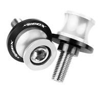 Pièce de Moto Vis De Fixation Béquille Arrière Bras Oscillant Moto 6mm pour Y-AMAHA XT660 XT660R XT660X XT 660 X R 2004 2005 2006 2007-2021(Silver,8MM)