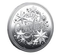 Pièce de Noël, pièce du défi de Noël,Pièce commémorative Elk Claus Noël - Pièce de défi colorée Noël pour les, la famille et les amis