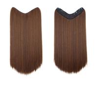 Pièce De Perruque Longue Pièce D'extension De Cheveux En Forme De V En Forme De V En Forme De U En Forme De 4 Cartes Pièce D'extension De Cheveux Perruque Droite En Forme De V(2M30#lightbrown-60cm)