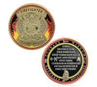 Pièce de prière de sauvetage pompiers - Cadeau idéal pour les pompiers