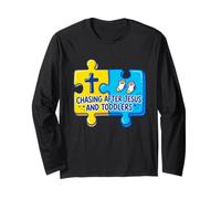 Pièce de Puzzle Chasing After Jesus and Toddlers Manche Longue