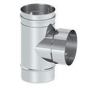 Pièce de raccordement en T 90° avec doublure murale intégrée - simple paroi - Tecnovis TEC-EW-CLASSIC 150mm