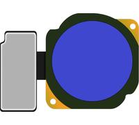 Pièce de rechange Bouton principal avec câble flexible pour Honor 9 Lite - Bleu
