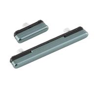 Pièce de rechange compatible avec Samsung Galaxy S10e G970 G970F Kit touches extérieures latérales Bouton d'allumage power on off + bouton contrôle volume side keys green