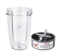 Pièce De Rechange For Blender : Bol De 710 ml Avec Lame D'extraction, Compatible Avec Les Blenders Nutribullet De 600 W Et 900 W. Léger Et Portable.