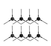 Pièce De Rechange For Brosse Latérale, Compatible Avec Dreame, X30 Ultra X30 X30 Pro D20 Ultra L10S Ultra S10 S10 Pro S20 S30, Accessoires For Aspirateur Robot(8pcs black)