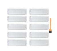 Pièce de rechange for filtre Hepa, brosse latérale principale d'aspirateur, Compatible avec Conga 3290 3390 3490 3590 3690 3790 3890 Ultra Titanium Vital(10 pcs-a)
