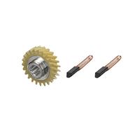 Pièce de rechange originale Worm Gear Roue dentée et 2 balais de charbon pour robot de cuisine 5KSM90, 5KSM45, 5KSM150, 5KSM156, 5KSM125, 5KSM175, 5KSM175