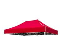 Pièce de rechange pour auvent de tente pliante d'extérieur, auvent de pavillon résistant et imperméable, facile à transporter et à installer, rouge + bleu(Red,6.6ft x 9.8ft (2m x 3m))