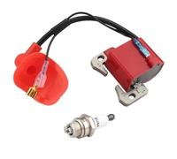Pièce de rechange pour carburateur Bobine d'allumage for pièces de moteur 2 temps 47cc 49cc Dirt Quad Pocket Bike(Spark Plug Coil red)