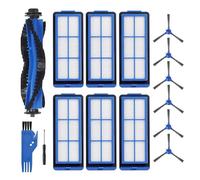 Pièce de rechange pour Eufy RoboVac 11S Max, RoboVac 15C Max, RoboVac 30C Max RoboVac G30 Edge G10, kit d'accessoires comprenant 1 brosse principale, 6 brosses latérales, 6 filtres