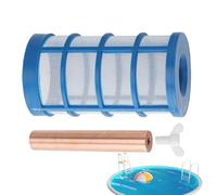 Pièce de Rechange pour Ioniseur Solaire de Piscine, Électrode Cuivre Purificateur Pour Bassin, Avec Panier Filtre Et Vis Ailette, Réduit Le Chlore Et Irritation Pour Spas Et Zones De Baignade